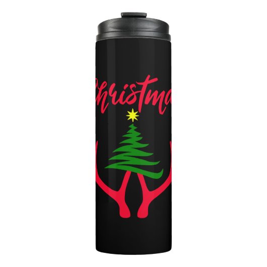 kerstboom thermosbeker (Voorkant)