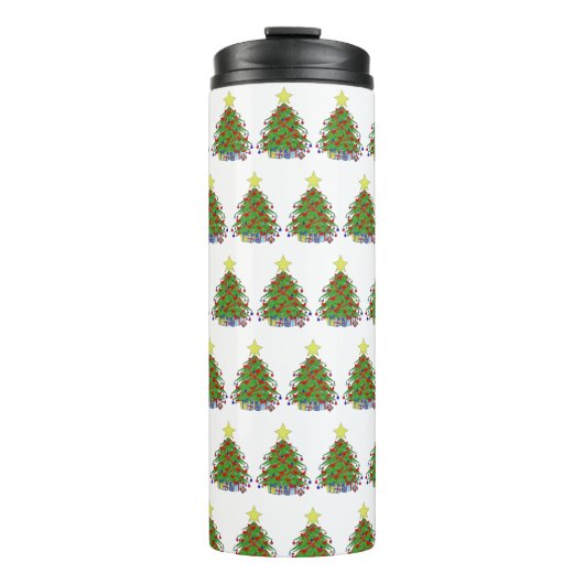 kerstboom thermosbeker (Voorkant)