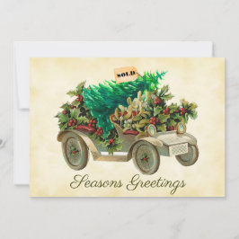 Kerstboom Thuisbezorgen Plat Kerstkaart