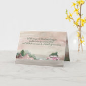 Kerstboom thuisbrengen landelijke Kerstscène Kaart (Gele Bloem)