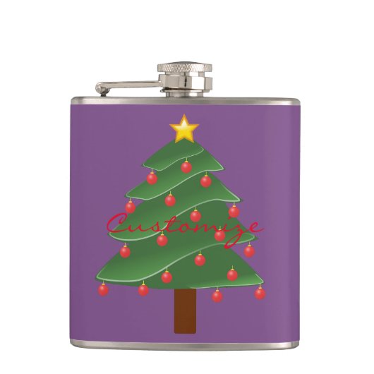 Kerstboom Thunder_Cove Heupfles (Voorkant)
