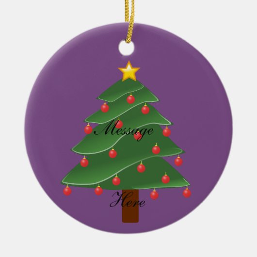 Kerstboom Thunder_Cove Keramisch Ornament (Voorkant)