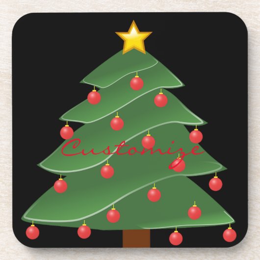 Kerstboom Thunder_Cove Onderzetter (Voorkant)