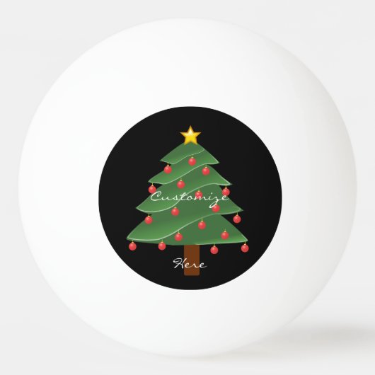 Kerstboom Thunder_Cove Pingpongbal (Voorkant)