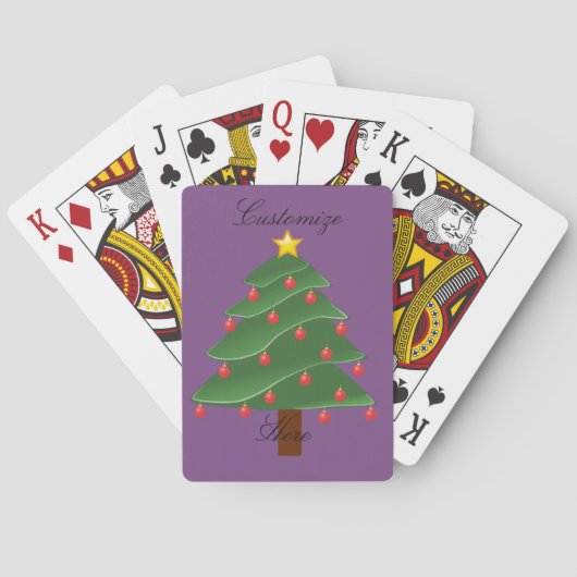 Kerstboom Thunder_Cove Pokerkaarten (Achterkant)