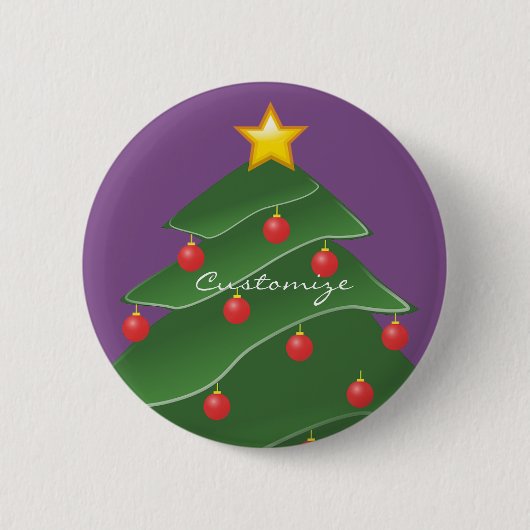 Kerstboom Thunder_Cove Ronde Button 5,7 Cm (Voorkant)