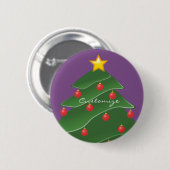Kerstboom Thunder_Cove Ronde Button 5,7 Cm (Voorkant /achterkant)