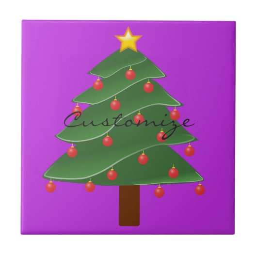 Kerstboom Thunder_Cove Tegeltje (Voorkant)
