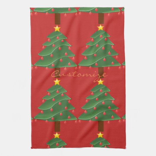 Kerstboom Thunder_Cove Theedoek (Verticaal)