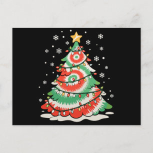 Kerstboom Tie Dye Kerst Retro Sfeer Feestdagenkaart