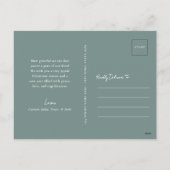  kerstboom tijdens de winter | Little Deer Feestdagenkaart (Achterkant)