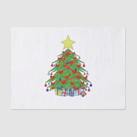 kerstboom tissuepapier (Voorkant)