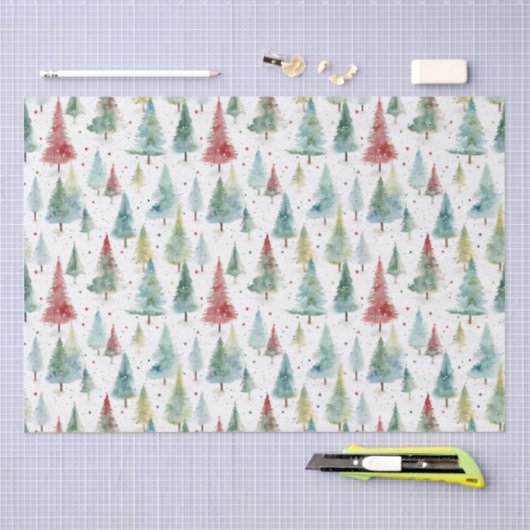 kerstboom tissuepapier (Craft)