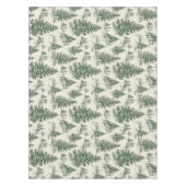 Kerstboom Toile de Jouy Green Tafelkleed (Voorkant)