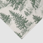 Kerstboom Toile de Jouy Green Tissuepapier (Detail)