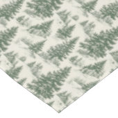Kerstboom Toile De Jouy Groen Tafelkleed (Gekanteld)