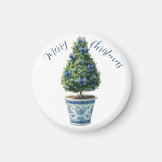 Kerstboom Topiary Magneet (Voorkant)
