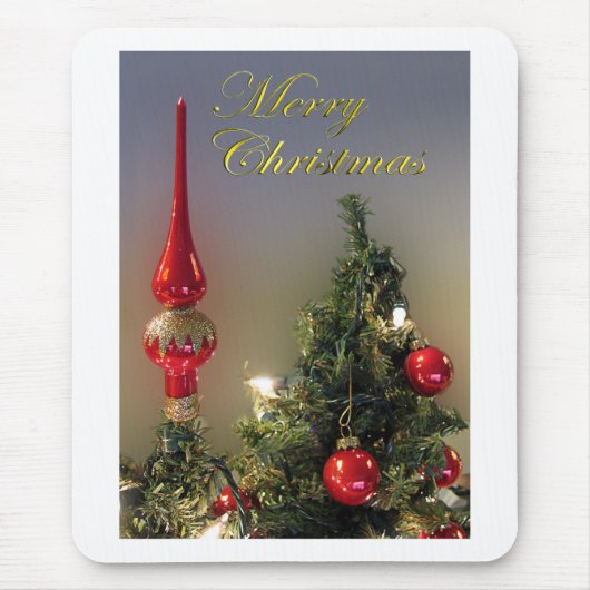 Kerstboom Topper Mousepad Muismat (Voorkant)