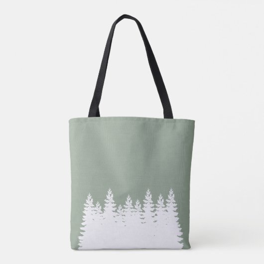 Kerstboom Tote Bag (Achterkant)