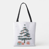 Kerstboom tote bag (Achterkant)