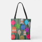 kerstboom tote bag (Achterkant)