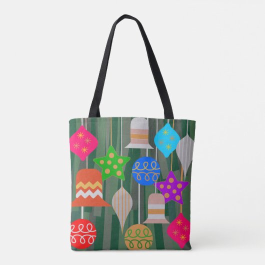 kerstboom tote bag (Achterkant)