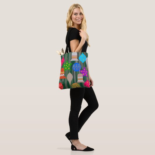kerstboom tote bag (Op model)
