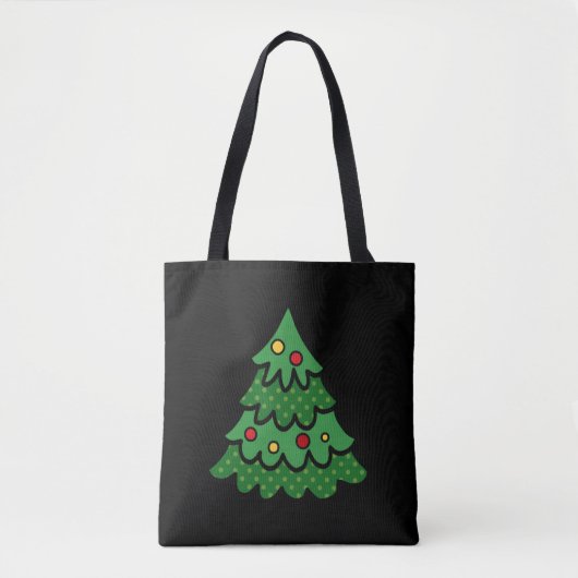 kerstboom tote bag (Voorkant)