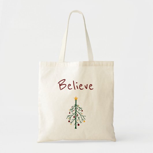 kerstboom tote bag (Voorkant)
