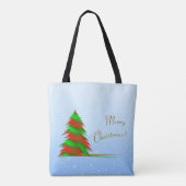 kerstboom tote bag (Achterkant)