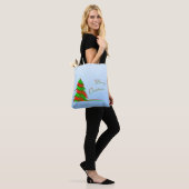 kerstboom tote bag (Op model)