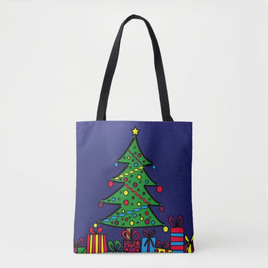 kerstboom tote bag (Voorkant)