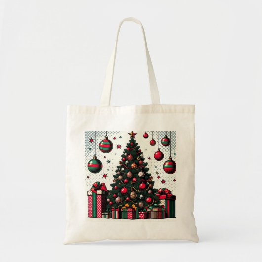 kerstboom tote bag (Voorkant)