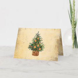 Kerstboom: Traditionele groet Feestdagen Kaart