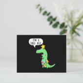 kerstboom TRex nieuwjaars dinerkerstcadeau Briefkaart (Staand voorkant)