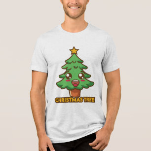 kerstboom Tri-Blend shirt