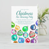 Kerstboom Trimming Party Kaart (Staand voorkant)