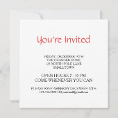 Kerstboom Trimming Party | Red Plaid Mouse Kaart (Achterkant)