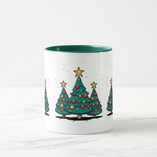 Kerstboom Trio vakantie Mok (Midden)