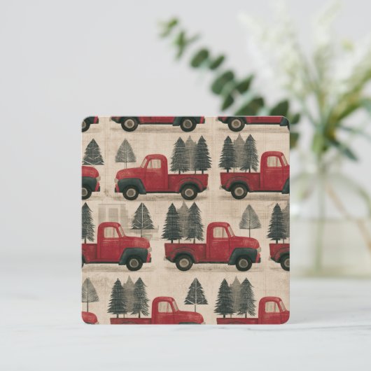 Kerstboom Truck Oud Model (Staand voorkant)