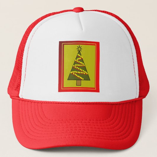 kerstboom trucker pet (Voorkant)