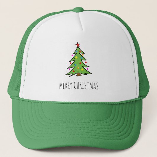 Kerstboom Trucker Pet (Voorkant)