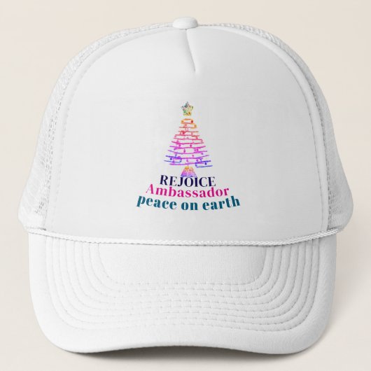 Kerstboom Trucker Pet (Voorkant)