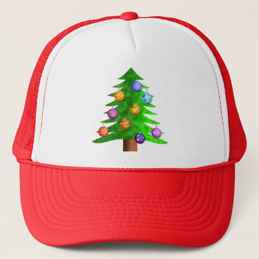 kerstboom trucker pet (Voorkant)