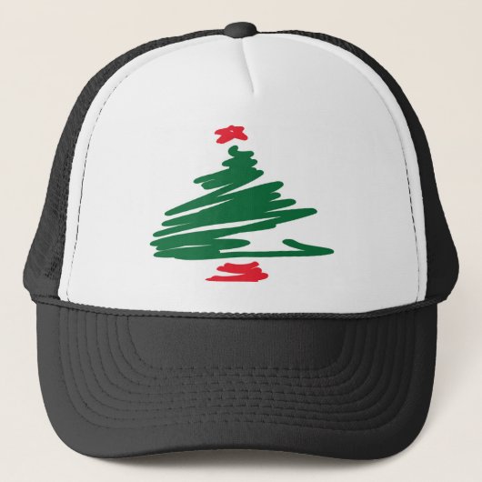 kerstboom trucker pet (Voorkant)