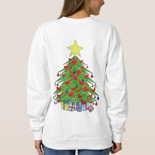 kerstboom trui (Achterkant)