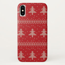 Kerstboom trui Sneeuwvlok iPhone Case