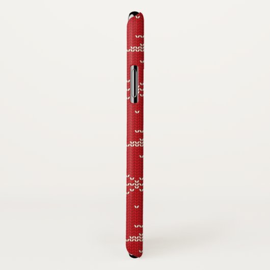 Kerstboom trui Sneeuwvlok iPhone Case (Achterkant / rechts)