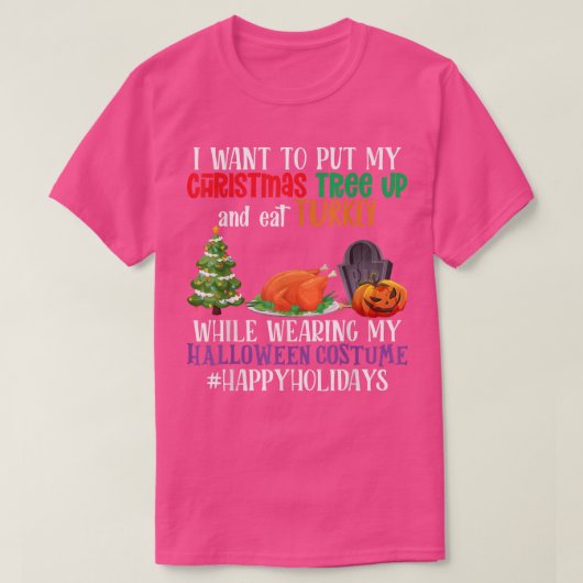 Kerstboom, Turkije, Prettige feestdagen, Kerstmis  T-shirt (Design voorkant)