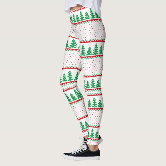 Kerstboom Ugly Sweater Reindeer Leggings (Links)